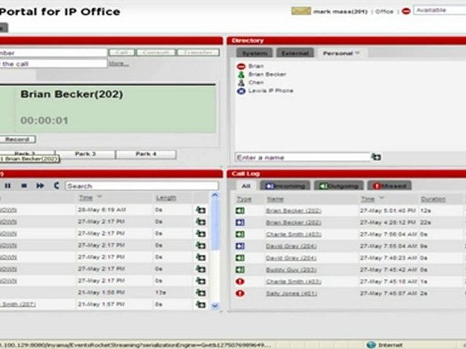 Answering A Call in Avaya OneX Portal For IP Office