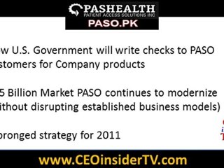(PASO.PK) Patient Access Solutions CEOinsiderTV Interview w