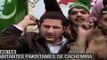 Habitantes pakistaníes en Cachemira se manifiestan contra I