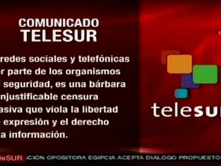 TeleSUR denuncia ataques a la prensa en Egipto