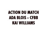 Actions du match Kai Williams  ADA Blois - CENTRE FEDERAL