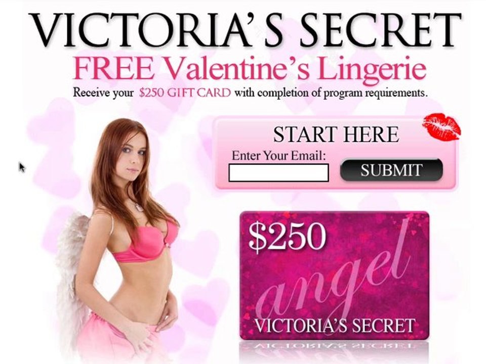Valentine Day Victorias Secret $250 Gift card
