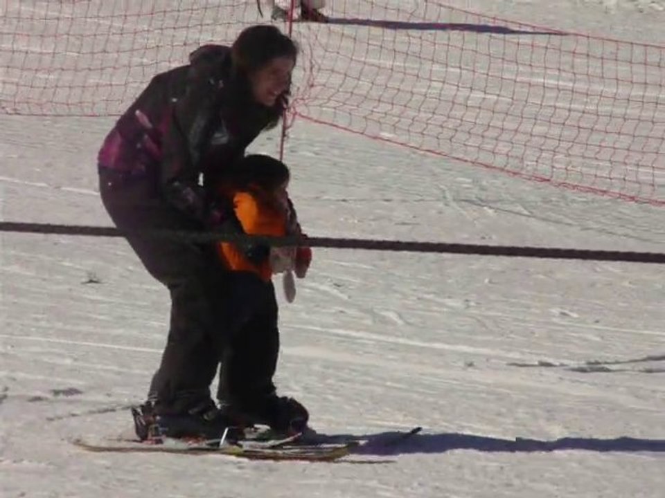 Février 2011 - Beille, Juline à ski