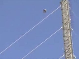 Base jumping line over