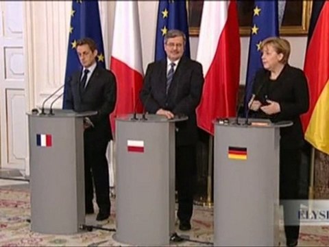 Nicolas Sarkozy au sommet de Weimar