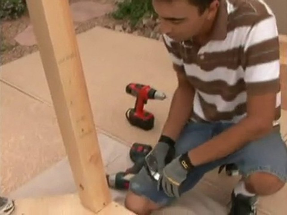 How to Build a Gazebo - 10.Install the Gazebo Vertical Beam