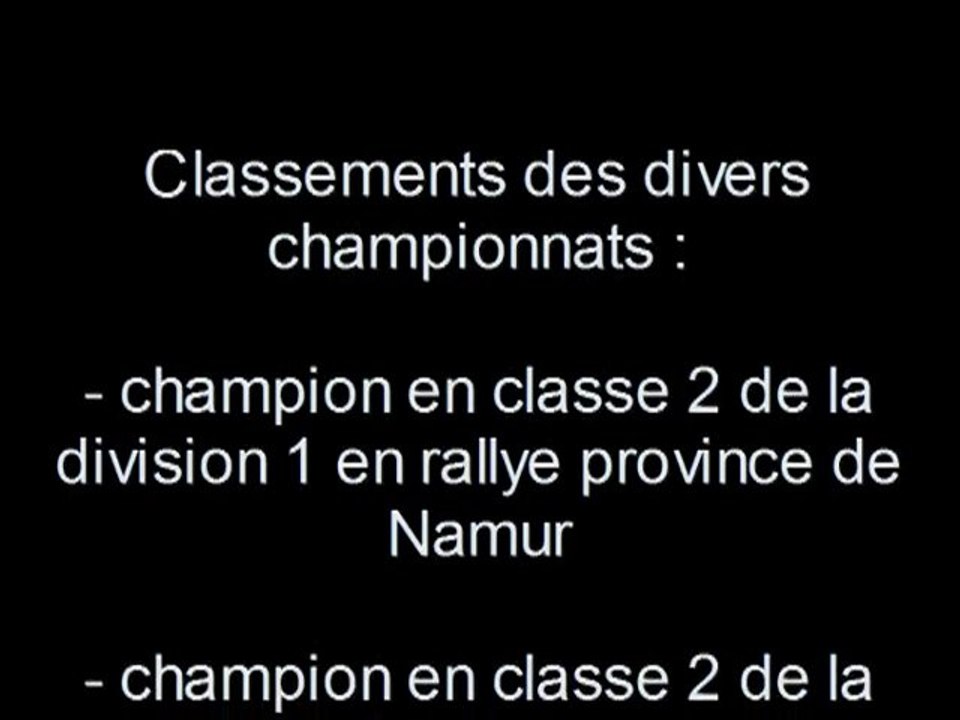 Remerciements saison 2010