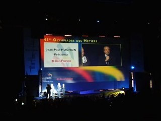 41e Olympiades des Métiers, cérémonie de cloture, JP Huchon