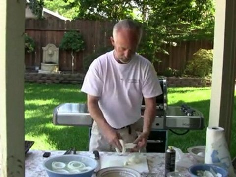 How to make Grilled Onion Rings - Part 1