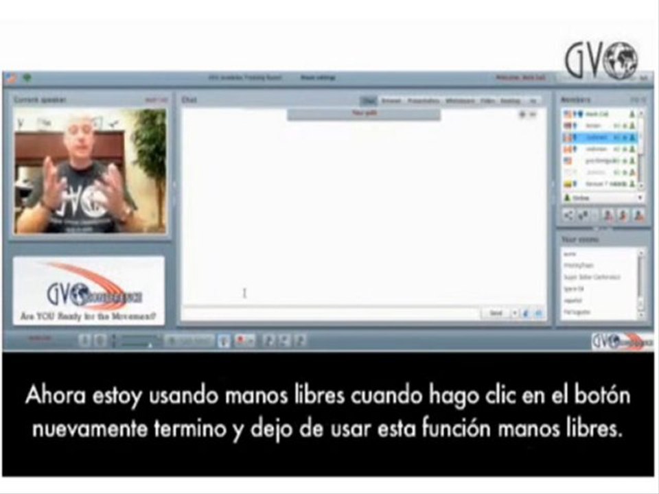 Demo del software para videoconferencia de GVOCONFERENCE