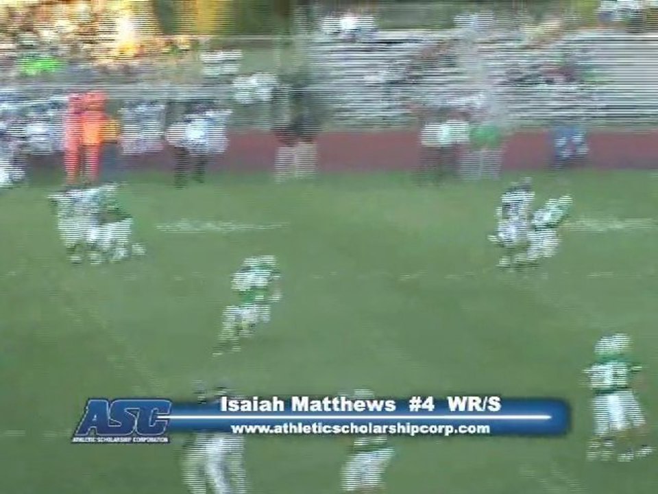 Isaiah Matthews #4 WR/S BEDFORD FOOTBALL OHIO