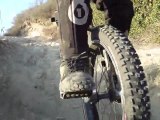 Mountain Unicycling at Aliso Woods (With Cable-cam!)