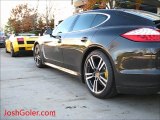 Black Porsche Panamera Turbo - Yellow Brake Calipers