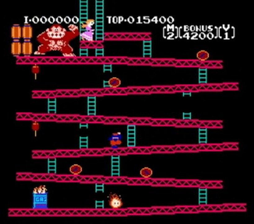 Donkey Kong, NES - Test Lyssal