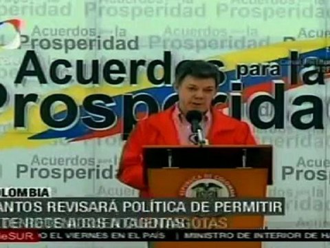Santos revisará política de permitir liberación de retenidos a cuentagotas