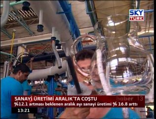 Sanayi Üretimi Aralıkta Çoştu