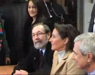 Visite de la médiatheque de Rougemont avec Ségolène Royale