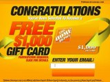 Home Depot Gift Card - Get a FREE $1000 Home Depot Gift Card