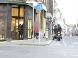 Old Lady Fights Off Motorbike Gang