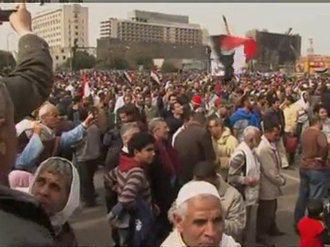 Egyptians stage another huge anti-Mubarak protest