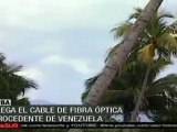 Lleg� a Cuba el cable venezolano de fibra �ptica