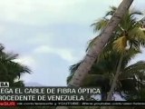 Llegó a Cuba el cable venezolano de fibra óptica
