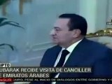 Pese a protestas, Mubarak continúa con su agenda Presidencial, recibiendo invitados extranjeros