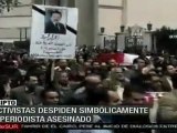 Con funeral simbólico rinden homenaje a periodista asesinado en Egipto