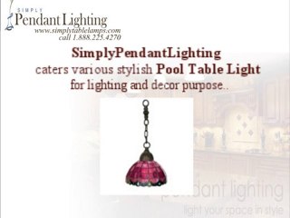 Stylish Pool Table Light