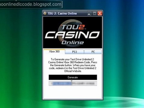 Get Test Drive Unlimited 2: Casino Online DLC Code Free - video Dailymotion