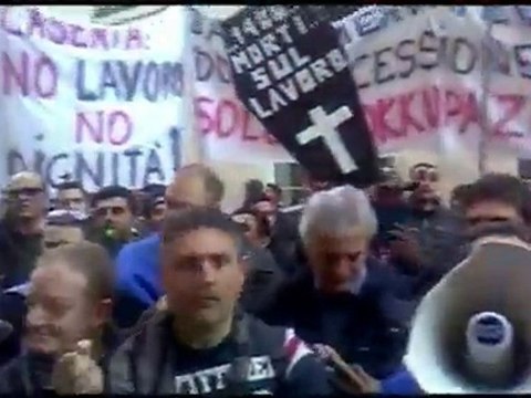 Marcianise (CE) - Vertenza COMPETENCE, manifestazione a Roma