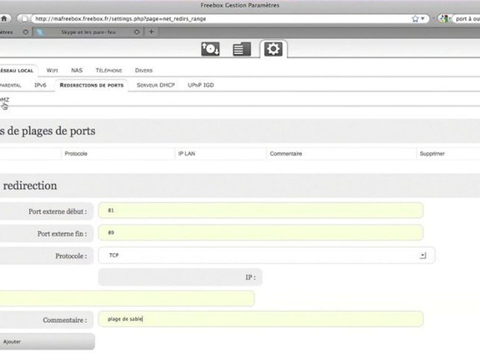 Tutoriel Freebox V6 : la gestion du réseau