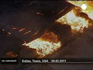 Incendie dans un entrepôt à Dallas - no comment