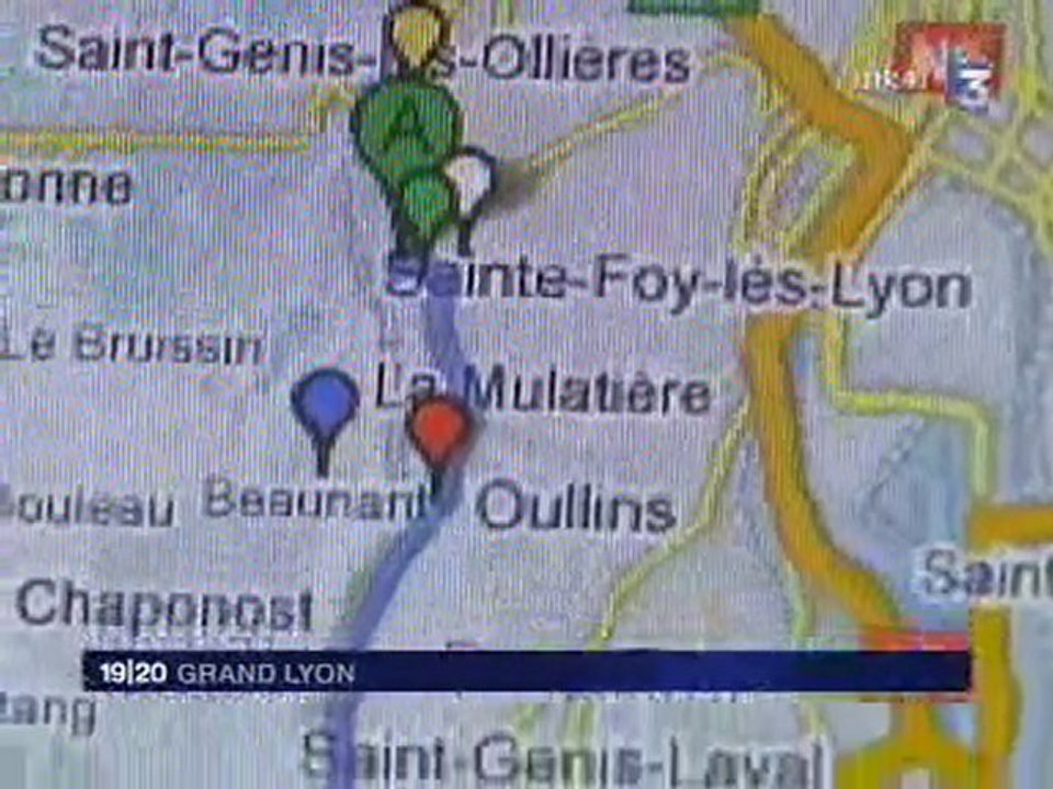 Covoiturage Grand Lyon, JT, France 3, mars 2009
