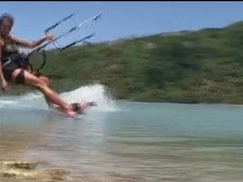 Chasta kiting in Huahine island