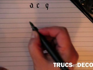 Calligraphie gothique : écriture Quadrata - TrucsetDeco.com