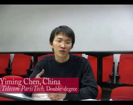 Yiming Chen, China, double degree at Telecom ParisTech