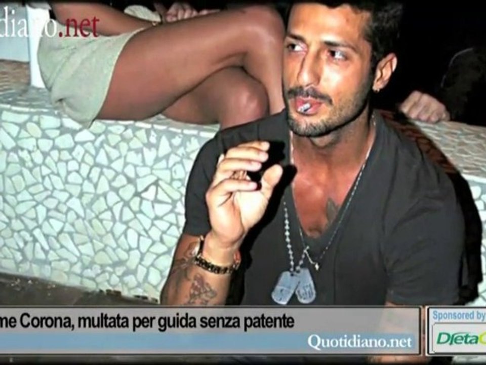 Belen come Corona, multata per guida senza patente