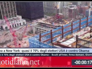 Tg Quotidiano.net (Moschea New York: 70% elettori USA contro Obama)