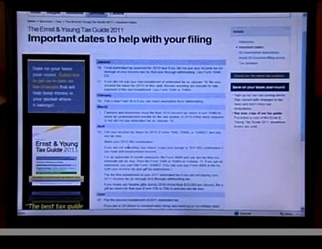 Ernst & Young 2011 Tax Guide, Tax Tips and Tax Law Changes