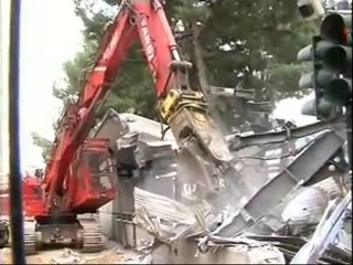 Giù la pensilina in Santa Maria Novella