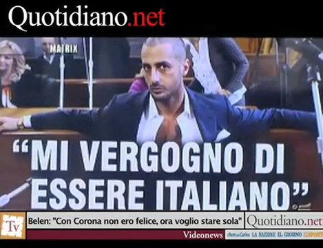 Belen: ''Con Corona non ero felice, ora voglio stare sola''