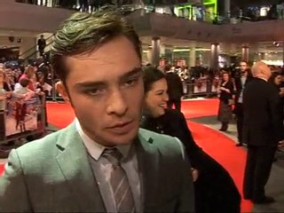 Ed Westwick unveils Chalet Girl