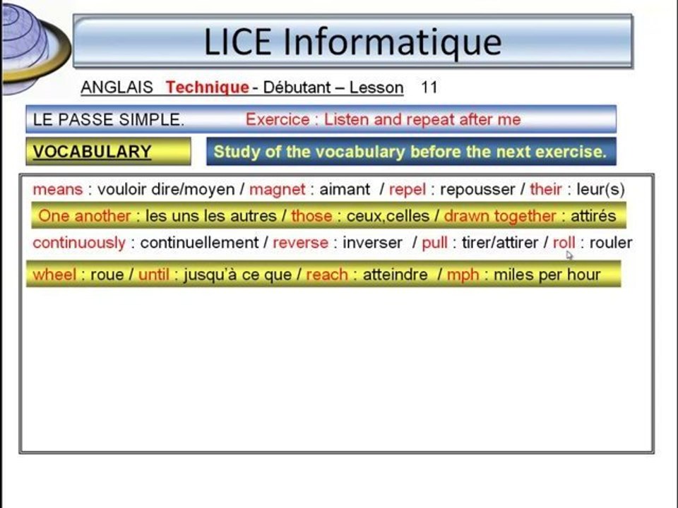Technical English Lesson 11 Part 3-past Simple