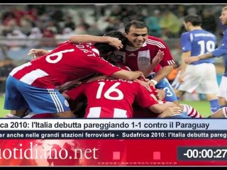 TG Quotidiano.net (L'Italia di Lippi delude al debutto mondiale)