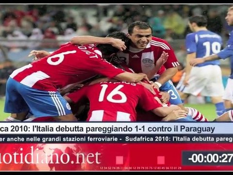TG Quotidiano.net (L'Italia di Lippi delude al debutto mondiale)