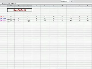 RESOLVER ECUACIONES CON EXCEL