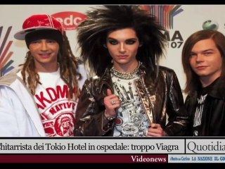 Chitarrista dei Tokio Hotel in ospedale: troppo viagra