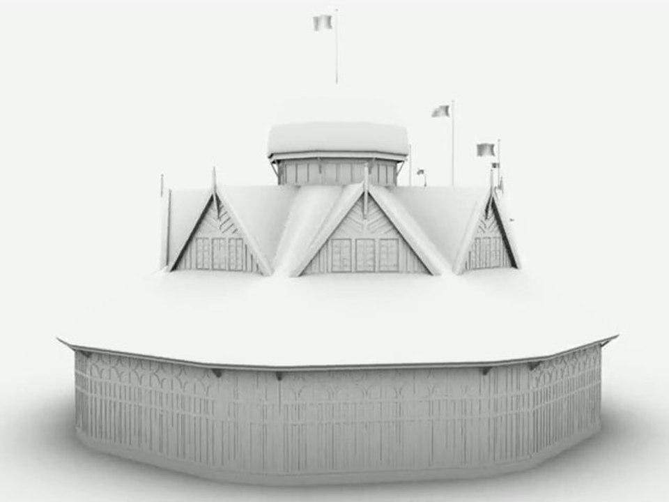 Turn around pavillon de l'Australie, expo. universelle de Ro