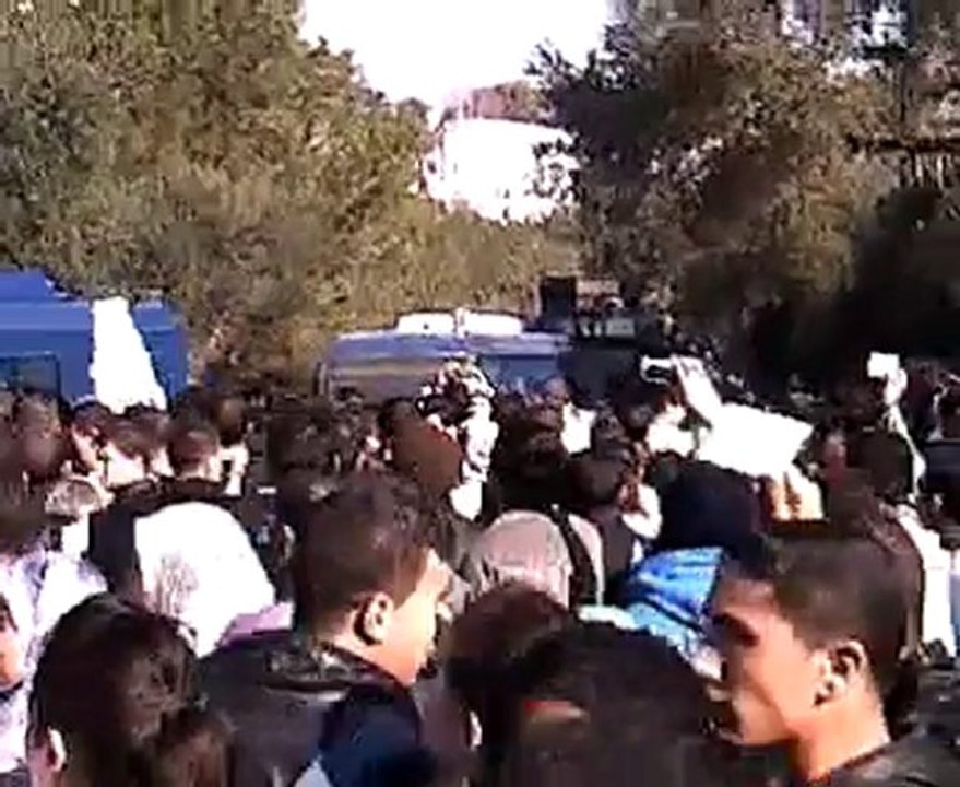 manifestation des étudiants à Ben Aknoun, Algérie